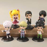 6ชิ้น/เซ็ตนักล่า X ฮันเตอร์ Gon Freecss Killua Lucilfer Feitan Krueger โมเดลฟิกเกอร์สะสมตุ๊กตารุ่น Q