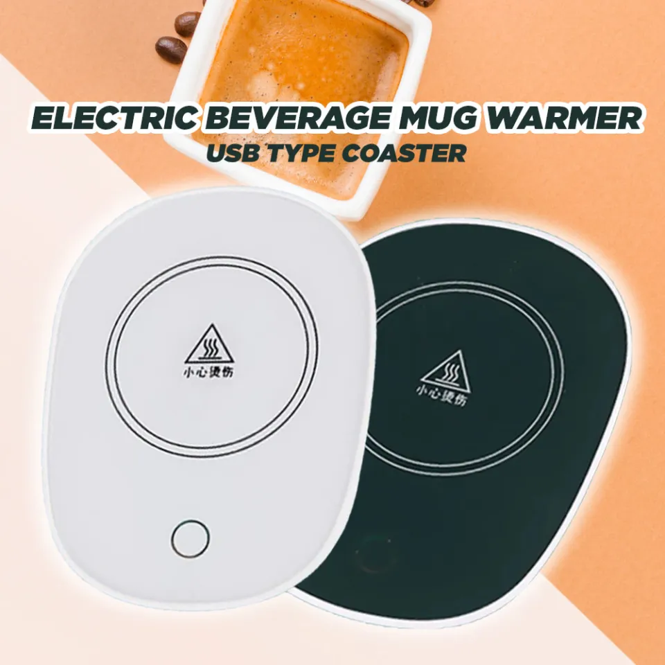 Electric Heating Coaster Coffee Cup Warmer Beverage Plate USB