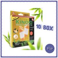 ZIGSHOP (10 กล่อง) แผ่นแปะเท้าเพื่อสุขภาพ Kinoki กล่องทอง สูตรเข้มข้น  แผ่นแปะเท้า แผ่นแปะเท้าดีท็อกซ์