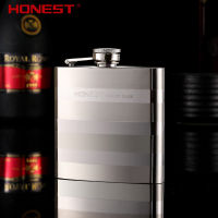 High Quality Hip Flask 6 OZ 170ML 304 Stainless Steel Mini Pocket Flask with Gift Boxes for Alcohol Whiskey Vodka Travelling