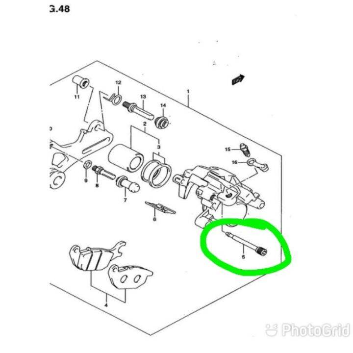 raider 150 rear caliper pin lock orig Lazada PH