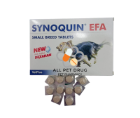 Synoquin EFA Small Breed tablet อาหารเสริม ไซโนควิน บำรุงข้อสุนัขพันธุ์เล็ก 0-10Kg 1 กล่อง 30 เม็ด