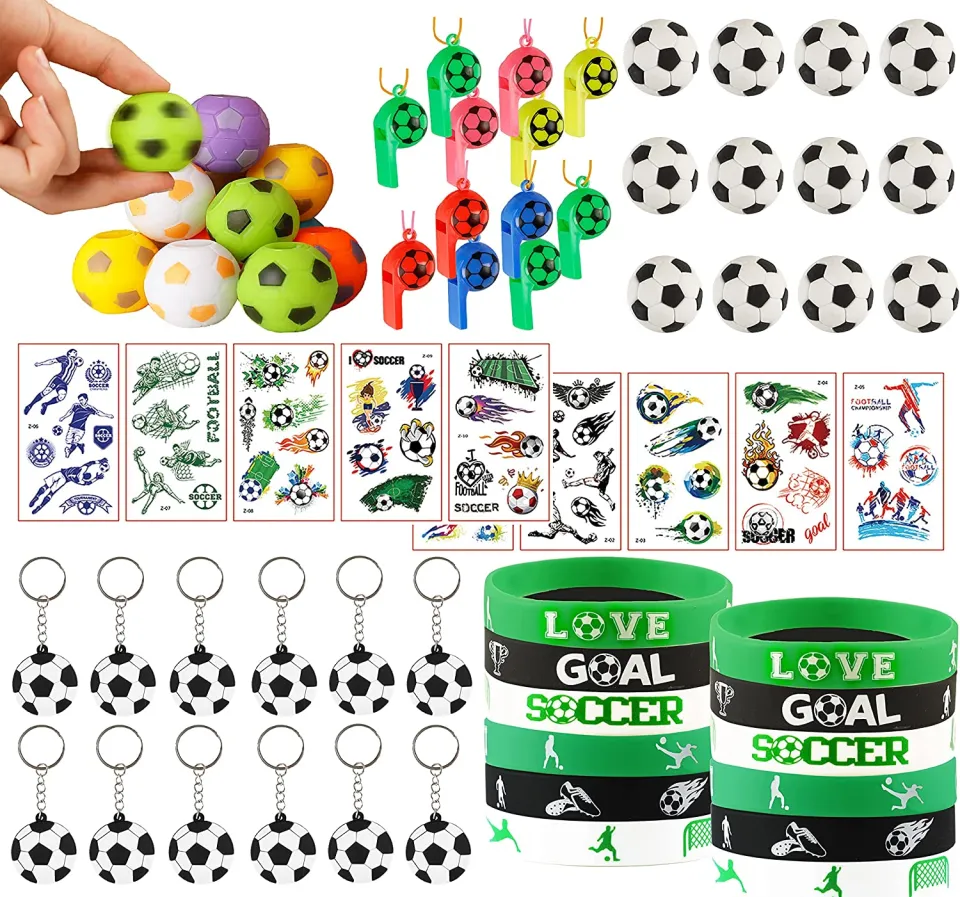 Soccer Ball Football Themed Birthday Party Favors Gift Bags Whistle Field  Shooting Goodie Bag Stuffers Pinata Fillers Toys Kids