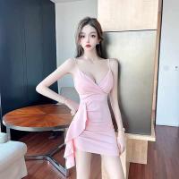 CODadoqkxDGE Sexy Womens Low-Cut Topless v-Neck Suspender Skirt Dress Summer 2022 New Style Backpackless Hip