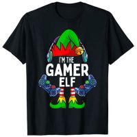 Gamer Elf การจับคู่ครอบครัวคริสต์มาสเสื้อยืด Xmas Holiday Tee Tops