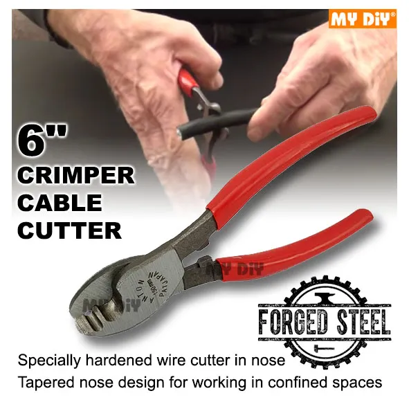 MYDIYHOMEDEPOT Anton Cable Cutter 6” Wire Cutter Electric Wire