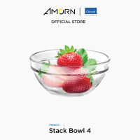 AMORN - (Ocean) P00623 Stack Bowl - ชามสเต็กโบว์  ชามดินเนอร์เเวร์ ชามโอเชี่ยนกลาส 4 นิ้ว