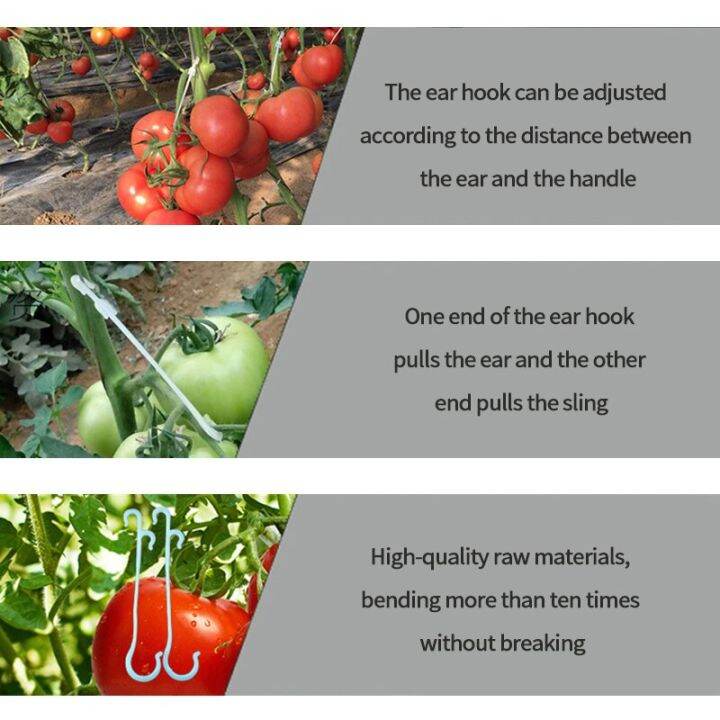 13-16ซม-50-100ชิ้นตะขอ-j-สนับสนุนมะเขือเทศเชอรี่พืชองุ่นคลิปผักป้องกันไม่ให้คลัสเตอร์ผลไม้ตะขอหัวเข็มขัดล้ม