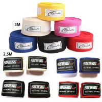 【LZ】✔✿✲  1 Par Algodão Boxe Handwraps Luvas Bandagem Elástica Suporte de Pulso Para Boxe Kickboxing Muay Thai MMA Mão Wraps 2.5M/3M