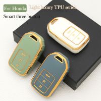 shangdjh 6D Plating TPU Car Remote Key Case Cover For For Honda CRV CR-V Fit Civic Accord HR-V HRV City Odyssey XR-V Protector Holder