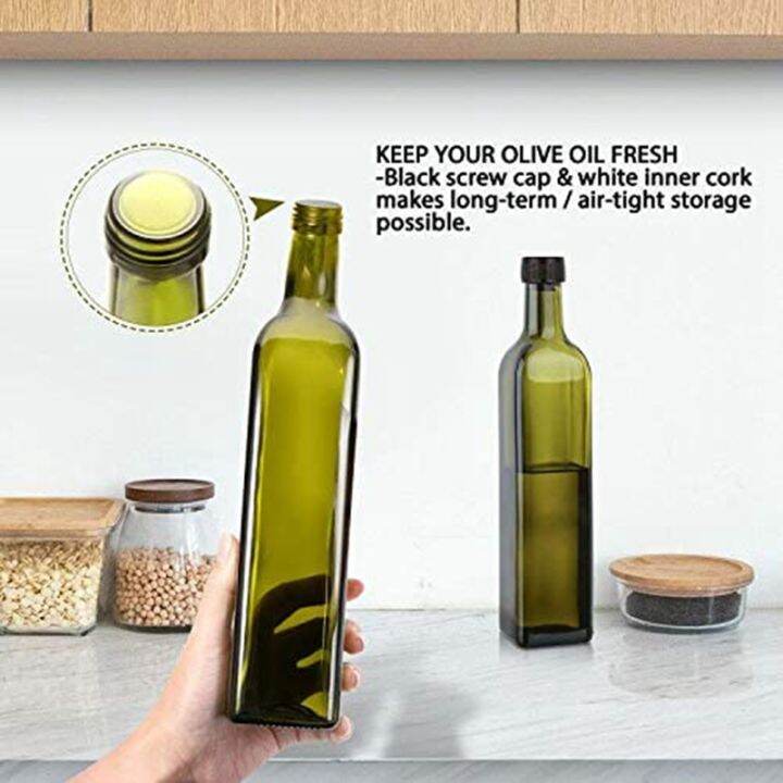 glass-olive-oil-bottle-500-ml-green-oil-and-vinegar-bottle-with-pourer-and-funnel-olive-oil-carafe