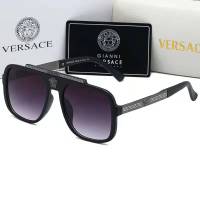 จุดแว่นตากันแดด Versace แฟชั่นแนวยุโรปและอเมริกา,กรอบแว่นตากันแดดขนาดใหญ่สตรีทกำลังไฟ V เทรนด์ของผู้ชายแฟชั่นแว่นกันแดดแว่นกันแดดแว่นกันแดดของผู้หญิง