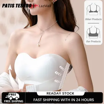 Invisible Strapless Bras Front Buckle Lift Seamless Bra Women