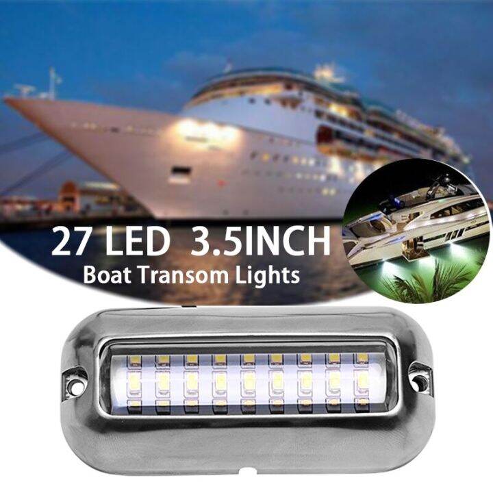 Universal 3.5inch 12V LED 27 LED Marine Stainless Steel Under Water