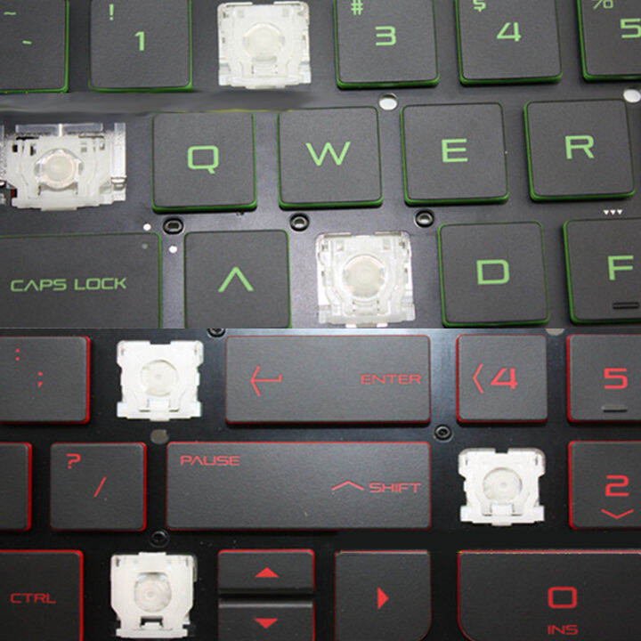 เปลี่ยน-keycap-key-cap-amp-scissor-clip-amp-บานพับสำหรับ-hp-omen-15-bs-cc-cd-cb-bw-ck-bu-15q-bd-17g-br-17-bs-17-ar-15-dh-c143-คีย์บอร์ด-iewo9238