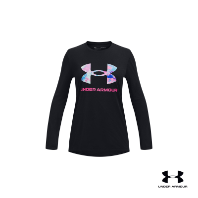 Under Armour Girls UA Tech™ Big Logo Print Fill Long Sleeve