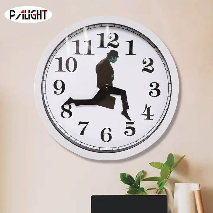 PAlight Inspired Silly Walk Wall Clock Creative Silent Mute Clock Wall