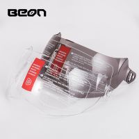 Beon หมวกกันน็อคกระบังหน้าหมวกนิรภัยเต็มตัวแบบ B-702,หมวกกันน็อคใส/โปร่งใส/สีน้ำตาล