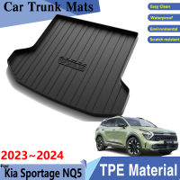 รถ Trunk Mat TPE วัสดุสำหรับ Kia Sportage NQ5 2023อุปกรณ์เสริม2024รถทำความสะอาดง่ายด้านหลังถาด Trunk ด้านหลัง Pads อุปกรณ์เสริม