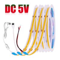 12V LED COB Light Strip Dimmable Flexible High Density Linear Lighting Tape 320LED/m with Dimmer Led Ribbon 5m DIY Decortion LED Strip Lighting