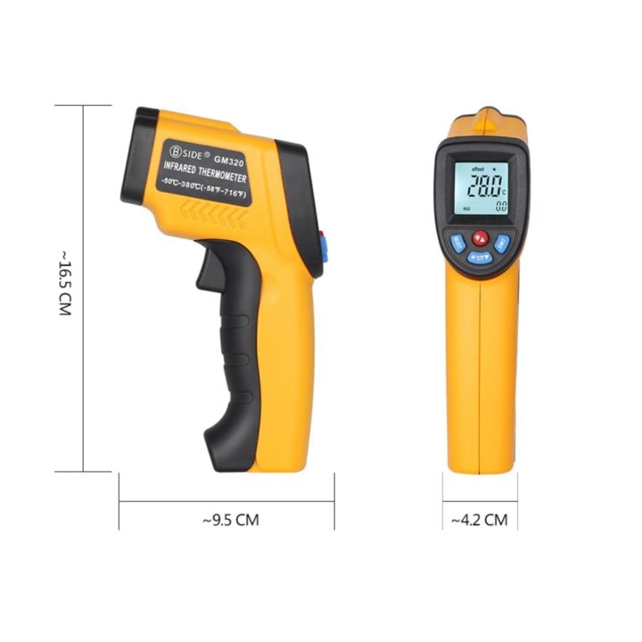 sotota-gm320จุดเครื่องวัดอุณหภูมิไพโรมิเตอร์ดิจิตอลอินฟราเรด-lcd-ir-50-380องศา-termometr