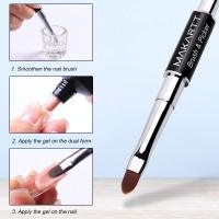 Makartt Poly Extension Gel Brush &amp; Picker, Dual-Ended Brush Pen Tool for Nail Gel, Acrylic Gel Nail Brushes