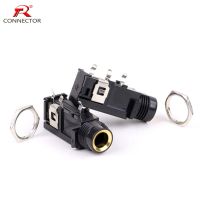 8pcs Mono 6.3 6.35mm socket with a breakaway contact group gold plated 6.35mm microphone audio chassis panel mount connector