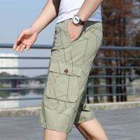 Mens Summer Shorts Fashion Clothing Breeches Streetwear Cotton Light Color Male Cargo 5XL 6XL Shorts Large Size Male Clothing