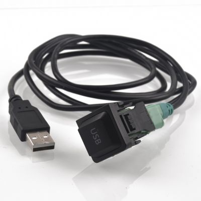 【LZ】♙✸  DIY Car USB Adapter Audio USB Cable Switch for VW Golf MK5 MK6 VI 5 6 Jetta CC Tiguan Passat B6
