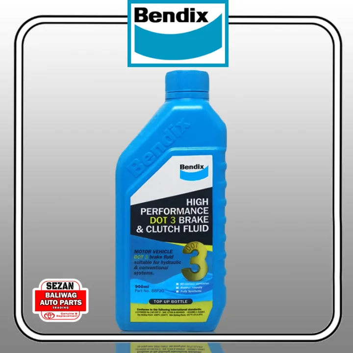 BENDIX HIGH PERFORMANCE DOT 3 BRAKE & CLUTCH FLUID 900 ML BBF20 Lazada PH
