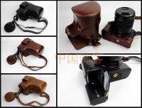 ฝาครอบกระเป๋าเคสหนังสำหรับกล้อง PU สำหรับกล้อง Sony ILCE-9 A9 A7RIII A7R Mark 3มาพร้อมกับเคสเปิดด้านล่างของกระเป๋าเก็บของ