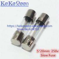 【YF】 10pcs/Box 5x20mm T1.25A 250V Slow Fuse 5x20  Glass 5mmx20mm