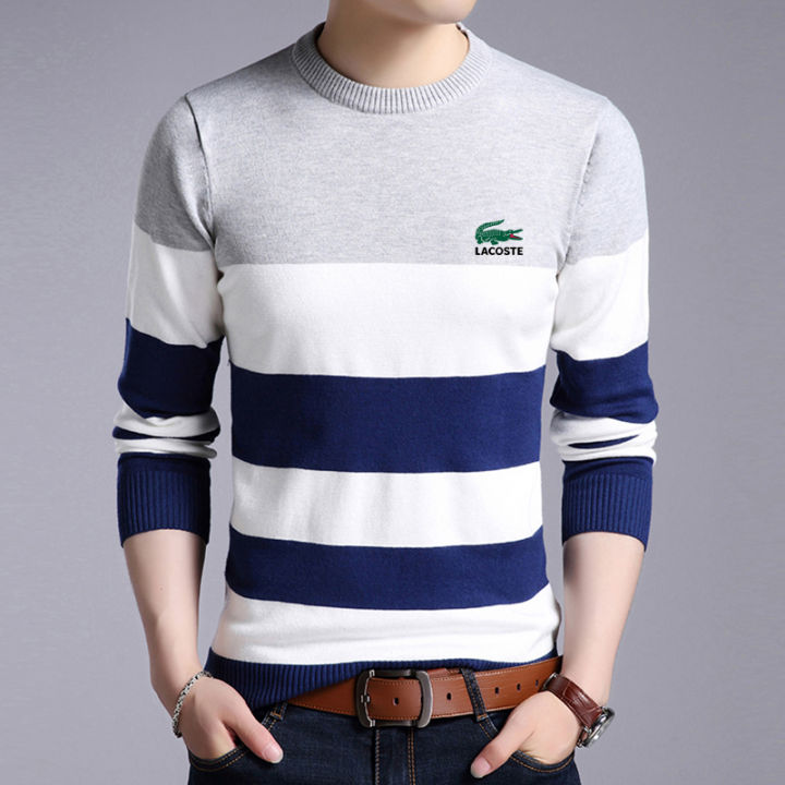 Fashion Men's Long Sleeved Cotton Sweater Casual Slim Cardigan