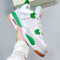 HOT ✅Original ΝΙΚΕ Ar* J- 4 High Fashion MenS Culture Basketball Shoes Sports Casual Shoes White Green {Free Shipping}