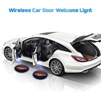 2PC Universal Wireless Door Welcome Light Logo No Drill LED Laser Phantom Projector Light for Ford Chevrolet Honda Toyota Kia Bulbs  LEDs HIDs