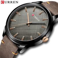 {Miracle Watch Store} CURREN แบรนด์หรูผู้ชายหนังกีฬานาฬิกาผู้ชาย39; S กองทัพทหารนาฬิกาผู้ชายหน้าปัดใหญ่อนาล็อกควอตซ์นาฬิกา Relógio Masculino