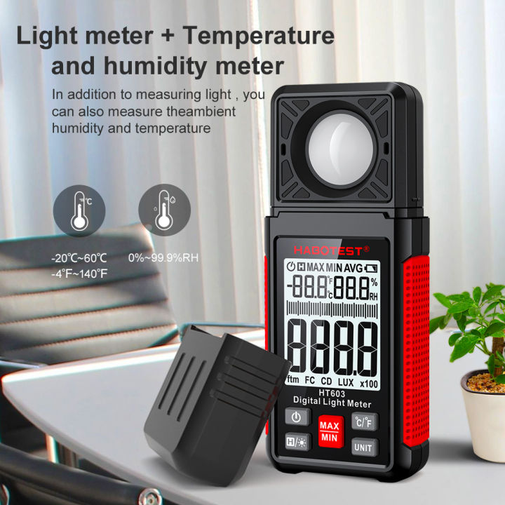 habotest-ht603-luxury-meter-เครื่องวัดความสว่างด้วยแสง-200000-lux-พร้อม-ambient-humidity-amp-thermometer-digital-luxury-meter