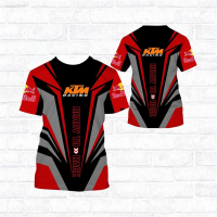 2023 NEW Ktm Racing 3d Printed Short Sleeved T-shirt, Oversized, Summer Fashion, Street Style, Suitable for Men brand new T-shirt