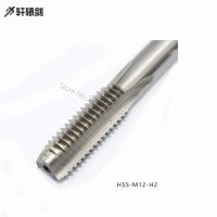 2PCS M12 HSS Straight Flute Machine Thread Tap M12x1.25 M12x1 M12X1.5 13X1.75 HSS H2 Tap Bit Right Hand Threading Drill Tool