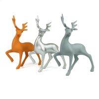 ♗ Large blow moldingdeer furnishing articles deerChristmas decorations glow cart winterwindow decoration