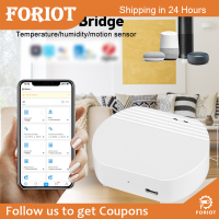 Foriot  Zigbee 3.0ฮับอัจฉริยะ WiFi พร้อมเซ็นเซอร์ตรวจจับการเคลื่อนไหวทำงานประตูสมาร์ทและเซ็นเซอร์หน้าต่างเซ็นเซอร์วัดอุณหภูมิความชื้น