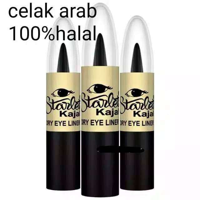 Medan Halal Starlet Eyeliner kajal Hitam Celak Arab Lazada Indonesia