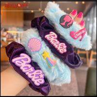 78YUANFF แฟชั่นสำหรับผู้หญิง ตุ๊กตาบาร์บี้ scrunchie อีลาสติก สีทึบทึบ เชือกมัดผม ของใหม่ อุปกรณ์เสริมผม ยางรัดผม สำหรับผู้หญิง