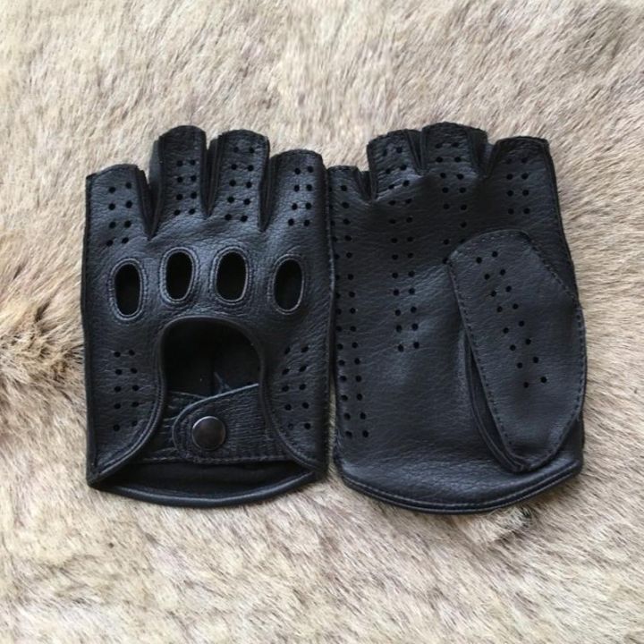 jw-high-quality-mens-leather-gloves-driving-unlined-goatskin-half-fingerless-male-mitten