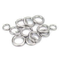 10/100Pc 2 4 6 8 10 12 1/4 5/16 3/8 7/16 1/2 304 A2 Baja Tahan Karat US UK Standard Spring Washer Kunci Split Gasket Elastis