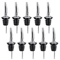 Starrybaby 10 pcs Stainless Steel Liquor Spirit Wine Bottle Pour Flow Pourer Spout Stopper