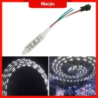 NIAOJIU กุญแจ3ดอก ตัวควบคุมแถบไฟ LED DC5V-24V สีเดียว ตัวควบคุมพิกเซลไหลย้อน ของใหม่ น้ำไหลไหลไหล แผงควบคุม LED สำหรับ WS2812