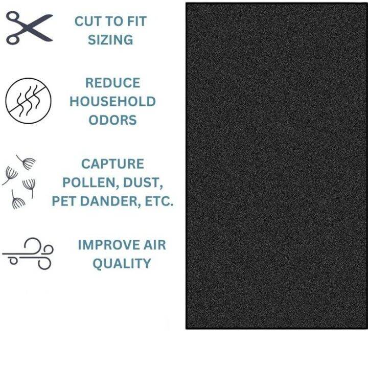 kitchen-oil-fliter-absorbing-paper-grease-filter-household-activated-carbon-purification-cotton-thickened-new-filters-recyclable-kitchen-dedicated-smoke-exhaust-cotton-black-resistant-to-dirt