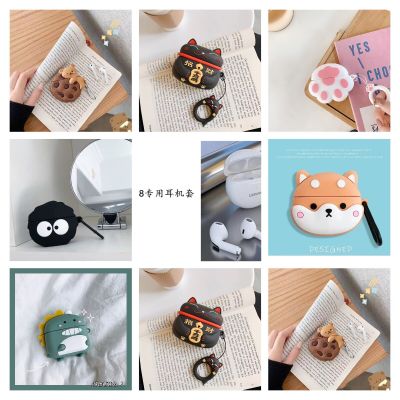 Animals Earphone Case For Original Air Pro 6 TWS Case For Lenovo HT38 cover Bluetooth Earphone Charging Box Protective Case Wireless Earbud Cases