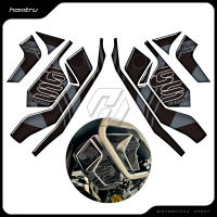 3D Resin Motorcycle Radiator Guard Sticker for BMW R1250GS Adventure 2019-2023 40 Years GS Triple Black